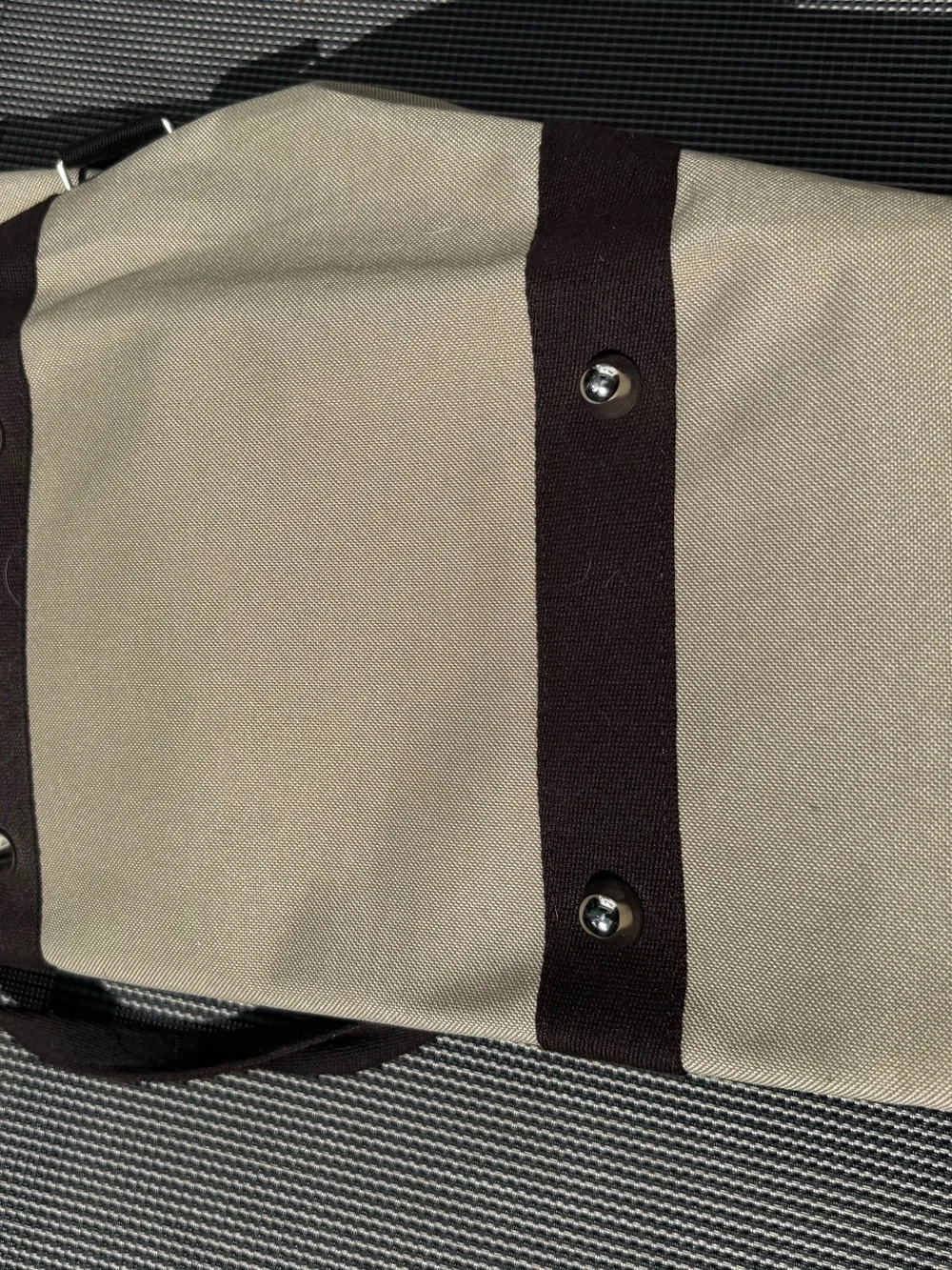 Salvatore Ferragamo Parfums Italy Beige Travel Duffel Weekender Bag